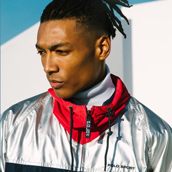 Limited-Edition Ralph Lauren Polo Sport Men's Metallic Windbreaker Size Large - Picture 3 of 5